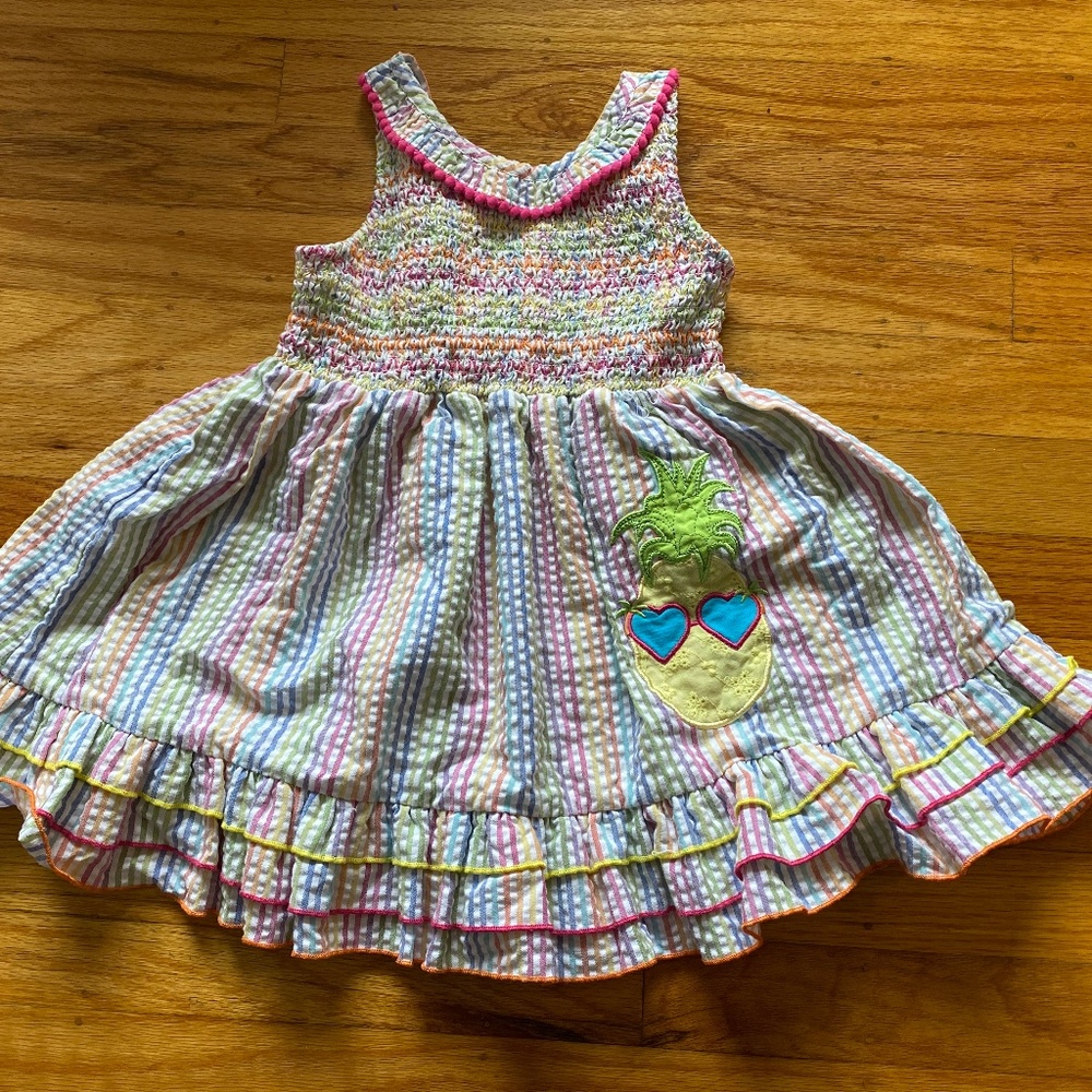 Pineapple Detail Dress - Size 2T
